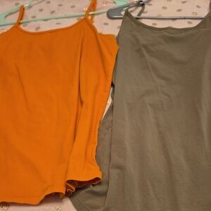 Stylish Orange and Green Women's DownEast Wonder Camis, 2XL